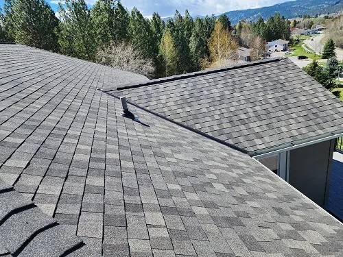 Kaylor family in Missoula, MT received a brand new GAF HDZ roof in Meadow Brown.